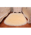 Fluffy oval carpet