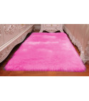 Rectangular fluffy carpet