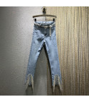 Jeans strass ankle