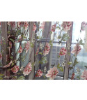 Curtains transparent tulle flowers