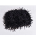 Top-skirt in ostrich feathers