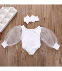 Body baby maniche in tulle