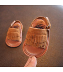 Newborn sandals with bangs