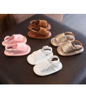 Sandaletti neonata con frangette