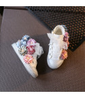 Baby-adult flower sneakers