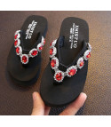 Women's flip-flops jewel stone