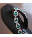 Women's flip-flops jewel stone