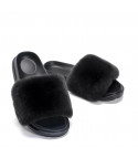 Leopard furry slippers
