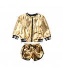 Sporty gold baby outfit