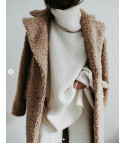 Cappotto lana riccia