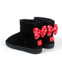 Boot red bow pois