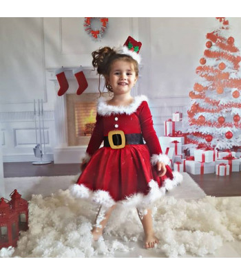 Baby vestito bimba Santa Claus