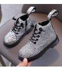 Glitter baby ankle boots