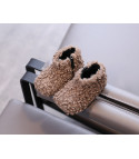 Baby lamb curly wool boots