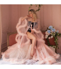 Burlesque ostrich feather dressing gown