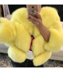 Yellow real fur