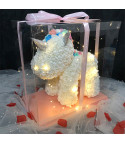 Unicorno di rose 3D