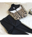 Ghiki Animalier knitted jumpsuit set