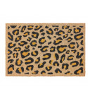 Leopard-printed doormat