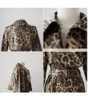 Egilda leopard trench coat
