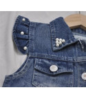 Mini smanicato jeans baby froufrou