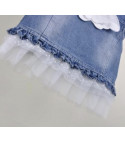 Mini sleeveless baby froufrou jeans