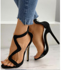 Black shape heels