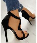 Black shape heels