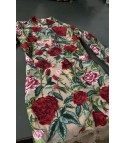 Transparent roses dress