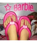 Barbie soft flip flops