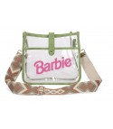 Barbie bag with transparent shoulder strap
