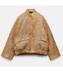 Gold-sequined jacket