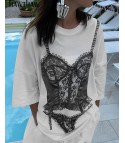 Lingerie lace body T-shirt